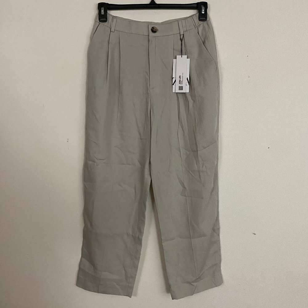 Zara Textured Ankle Pants M - Picture 7 of 13